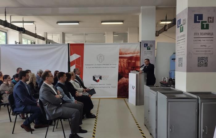 Донирана опрема на Машинскиот факултет од компанијата ЛТХ Леарница Охрид