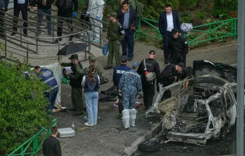 Снимен е моментот на атентатот на руски генерал во Москва, ништо не остана од „Голфот“ (ВИДЕО)