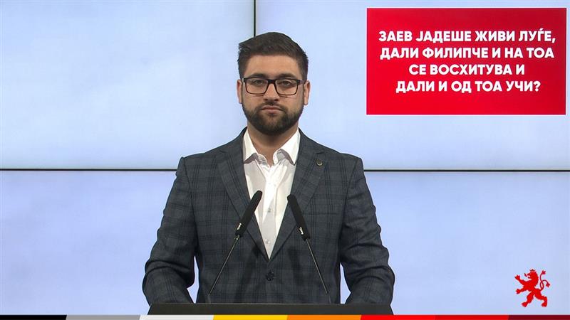 Манасиевски: Заев јадеше живи луѓе, дали Филипче и на тоа се восхитува и дали и од тоа учи?