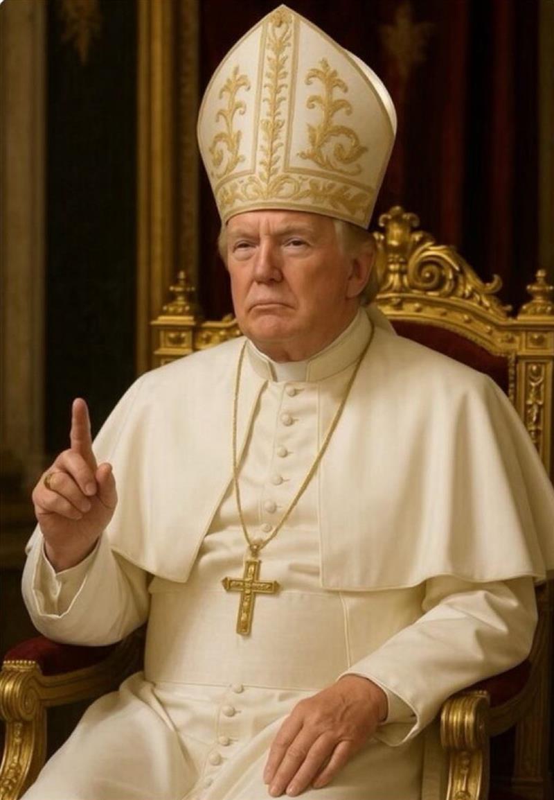 Трамп за фотографијата на која е претставен како папа: Не им се допаѓа на фејк медиумите