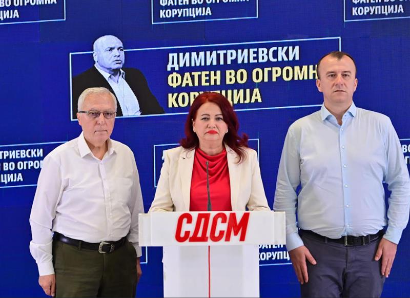 СДСМ: Кумот на Максим Димитриевски со поддршка на ДУИ си спечали 350.000 евра