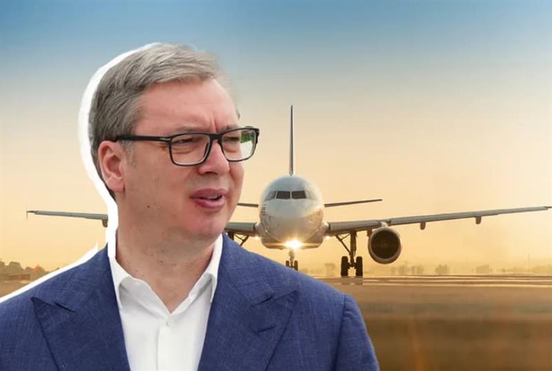 Авионот на Вучиќ слета во Москва, по принудното слетување во Баку 