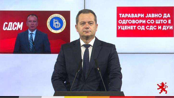 Ковачки: Таравари јавно да одговори со што е уценет од СДС и ДУИ   
