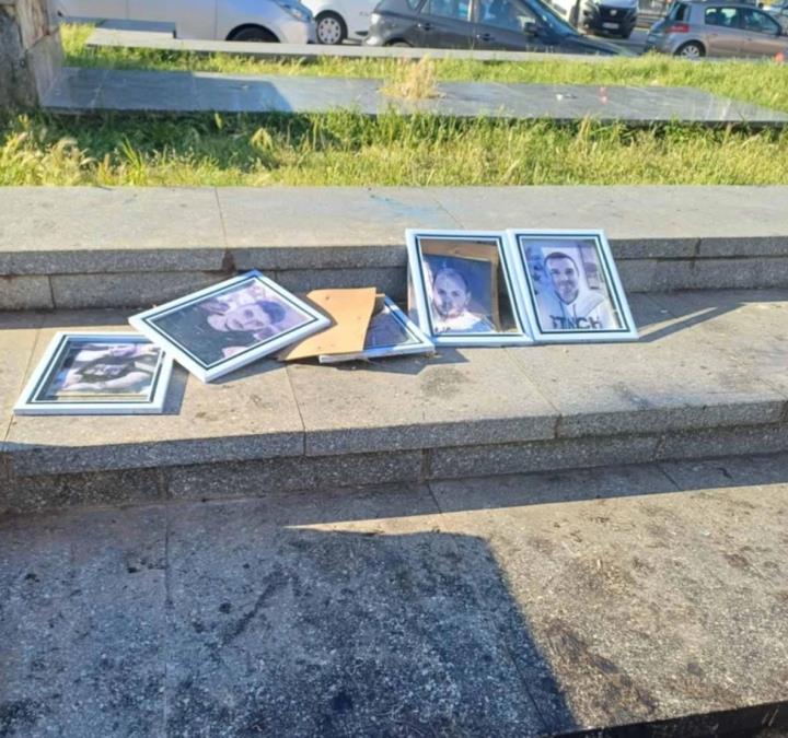 На штипскиот плоштад „Слобода“ искршени фотографиите од загинатите штипјани во кочанската Пулс“
