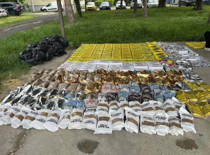 Акциска контрола во Тетово, пронајдени 453 штеки цигари и 199 килограми тутун без документација