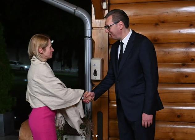 По пристигнувањето на Каја Калас во Белград, Вучиќ изјави: Србија останува доверлив партнер