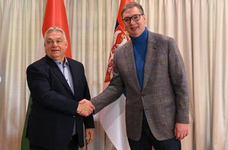 Средба на Вучиќ и на Орбан во Белград