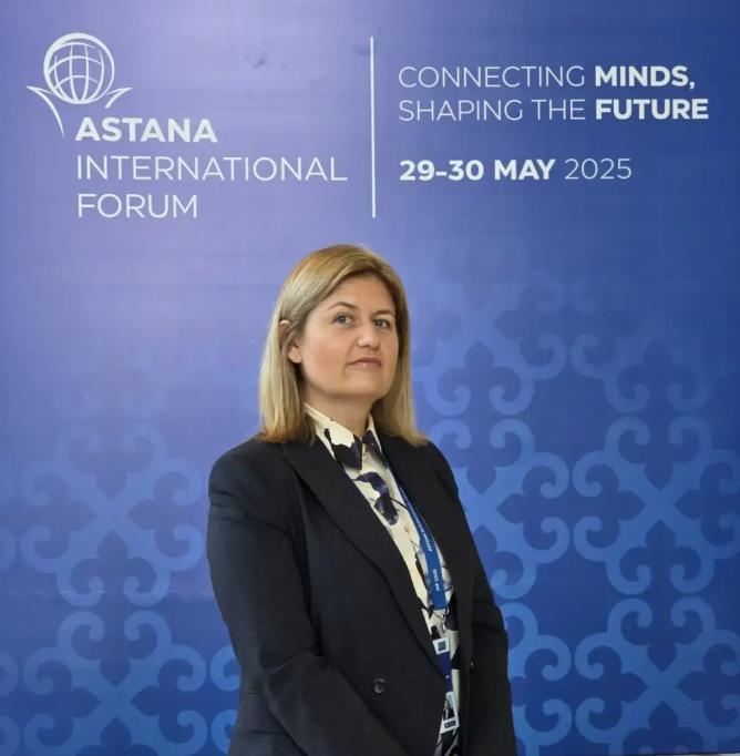 Министерката Божиновска учествува на Астана Интернационалниот Форум 2025 во Казахстан
