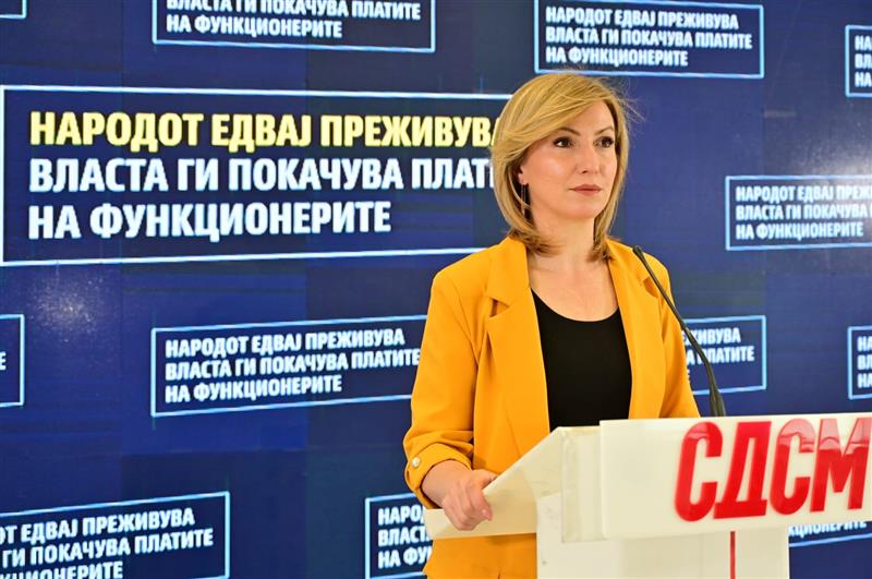 Кузеска: Срамно и дрско - народoт едвај преживува а власта ги покачува платите на функционерите