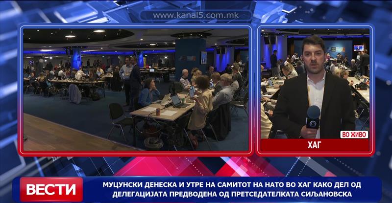 Муцунски денеска и утре на самитот на НАТО во Хаг како дел од делегацијата предводена од претседателката Сиљановска