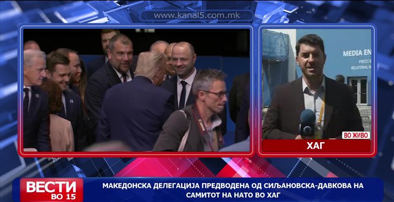 Македонска делегација предводена од Сиљановска-Давкова на самитот на НАТО во Хаг