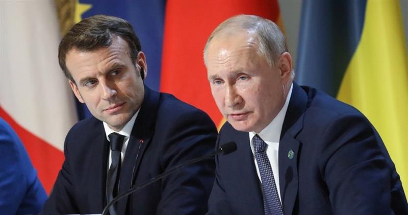 Телефонски разговор Путин - Макрон, прв пат по три години