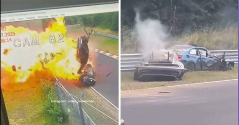 Снимен е страшен судар меѓу Порше и БМВ на патеката во Нирнберг (ВИДЕО)