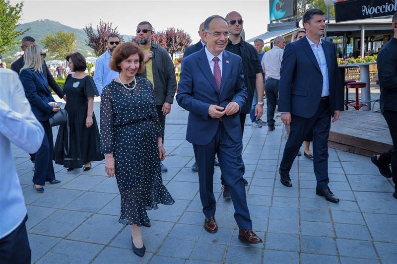 Сиљановска-Давкова го прими албанскиот претседател Бегај во Охрид