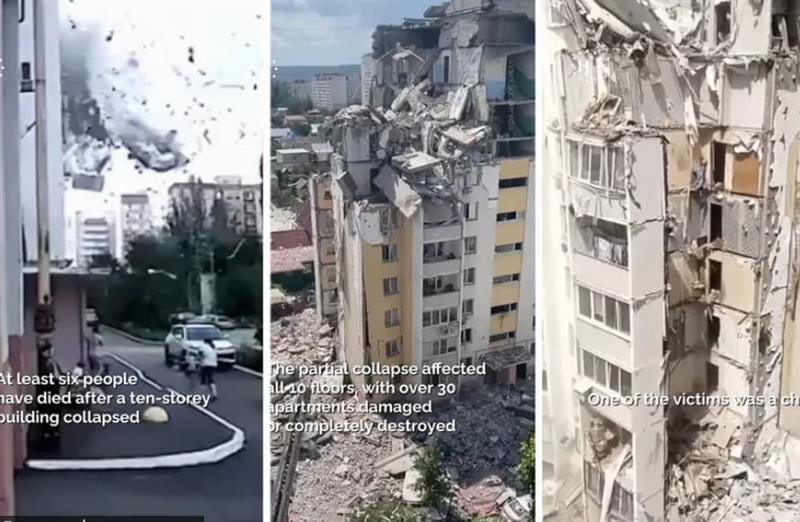 Експлозија разнесе десеткатница во Русија- загинаа шест лица, меѓу кои и дете (ВИДЕО)