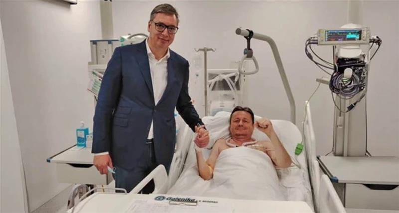 Фото: Српскиот претседател во посета на оперираниот министер