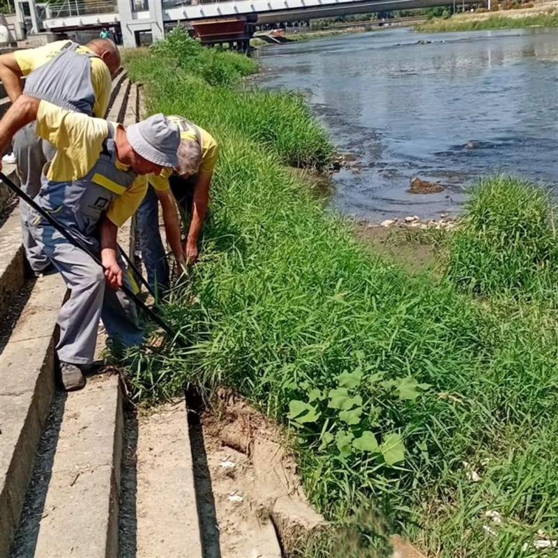 По репортажата на Канал 5 се средува кејот на Вардар