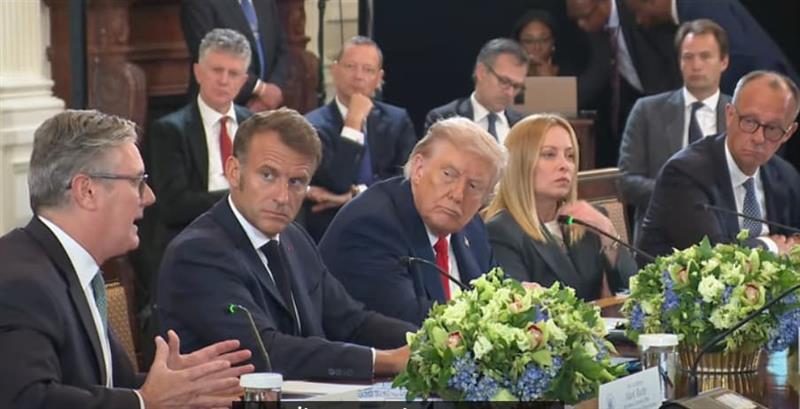 Трамп, Зеленски, ЕУ лидерите и првиот човек на НАТО на заеднички состанок (ВИДЕО)