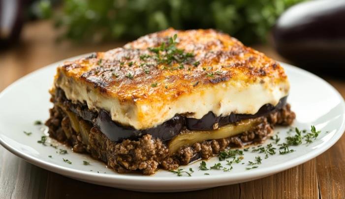 Мусака со модри патлиџани