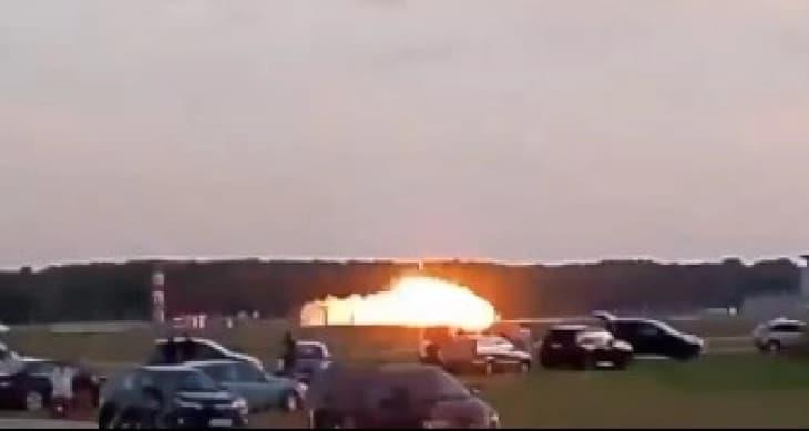 Видео: Во Полска се урна авион Ф-16 на проба за аеромитинг, пилотот загина