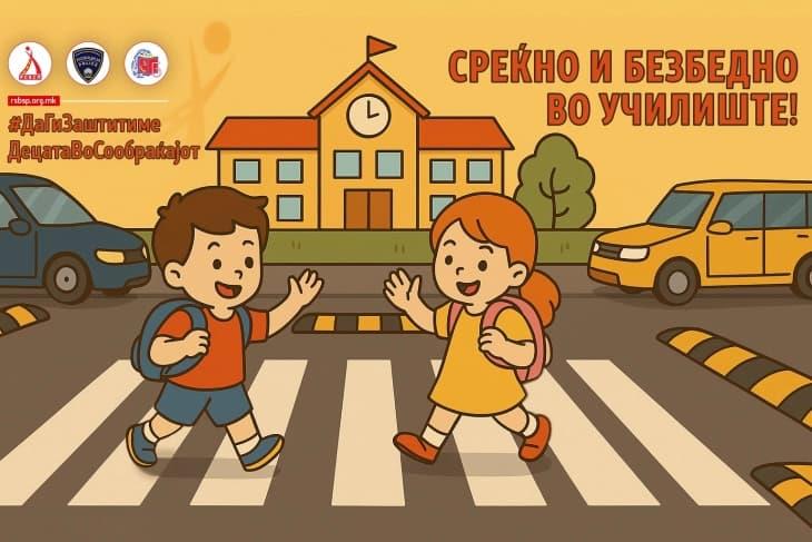 РСБСП: Да ги заштитиме децата во сообраќајот