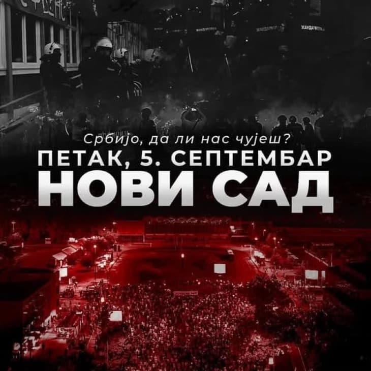 За вечерва закажан голем стуентски протест во Нови Сад