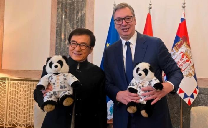 Вучиќ се сретна со новиот амбасадор на ЕКСПО 2027, Џеки Чен