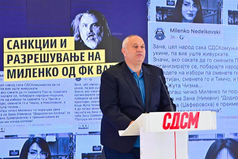 СДСМ: За навредите на Миленко кон жените бараме разрешување од ФК Вардар и реакција од ФФМ и клубовите
