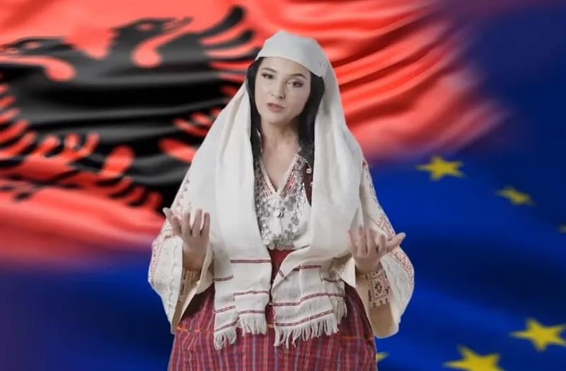 Албанската бот министерка дебитираше во парламентот (ВИДЕО)
