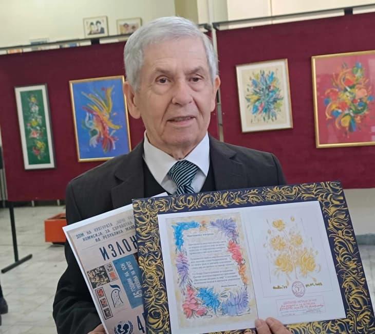 „Цвеќе на мирот“ – изложба на Живко Поповски – Цветин по повод Светскиот ден на мирот