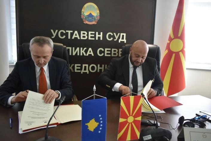 Уставните судови на Македонија и Косово потпишаа Меморандум за разбирање и соработка