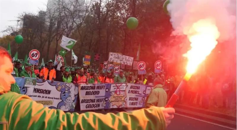 Белгија е парализирана поради генералниот штрајк: Откажани летови, над 100 бродови чекаат да се закотват