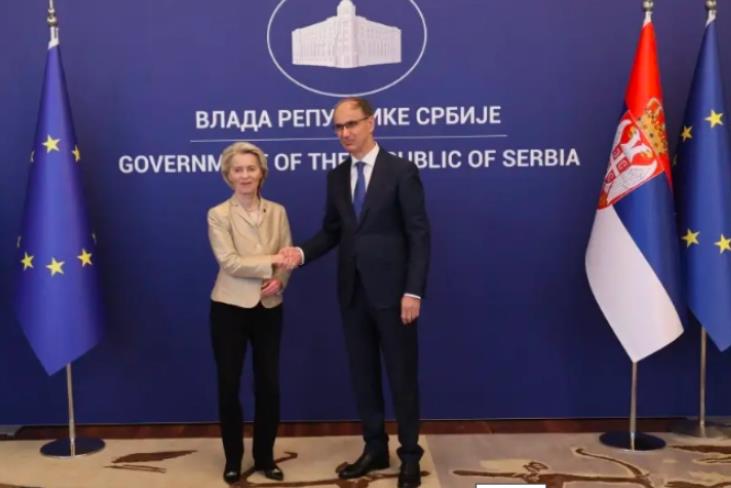 Во Белград средба на српскиот премиер со претседателката на ЕК