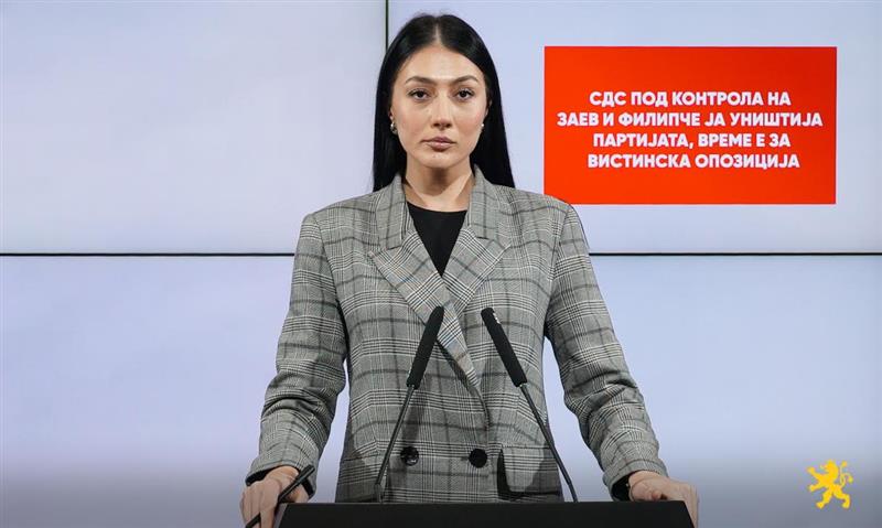 Андоновска: СДС под контрола на Заев и Филипче ја уништија партијата, време е за вистинска опозиција
