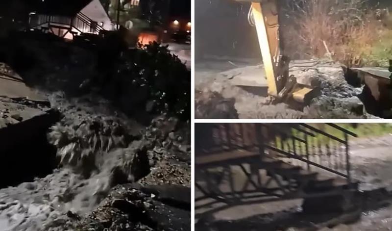Страшно невреме ја погоди Црна Гора- надојдените води однесоа мост кај Колашин (ВИДЕО) 