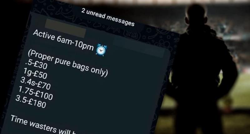 Тренер од Северна Ирска продава кокаин преку WhatsApp- им испратил ценовник во група со стотици тренери 
