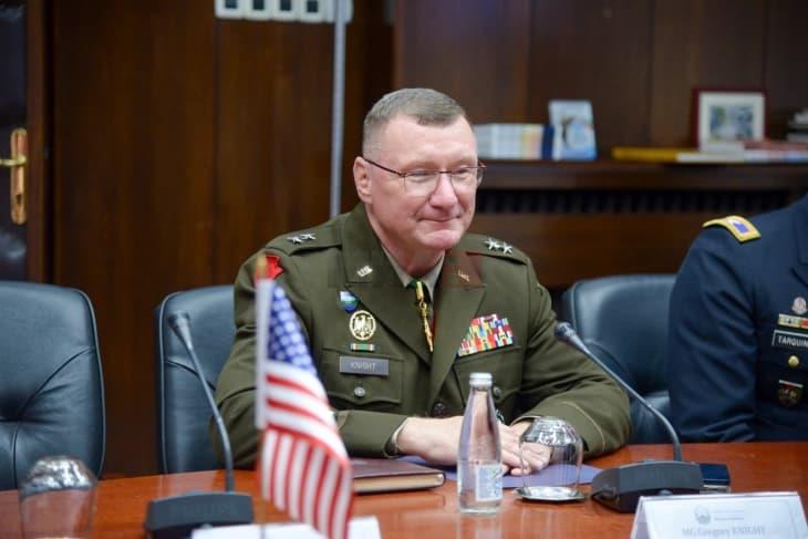 Командантот на Националната гарда на Вермонт, генерал-мајор Грегори Најт во посета на земјава