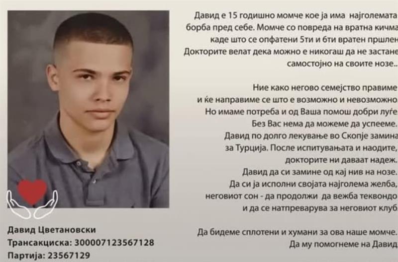 Да му помогнеме на Давид за да застане на нозе 