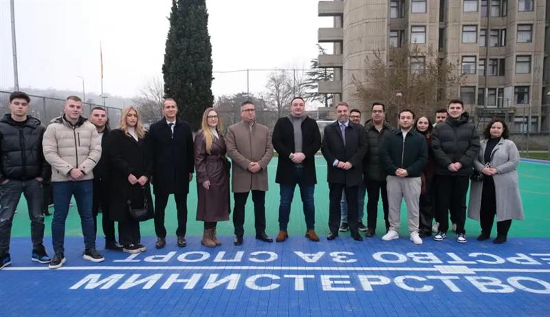 Реконструирани спортските игралишта во студентскиот дом „Гоце Делчев“ во Скопје