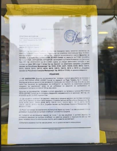 Граѓанин од општ.Аеродром вели дека еден од двата затворени објекти работи, градоначалникот најавува кривични 