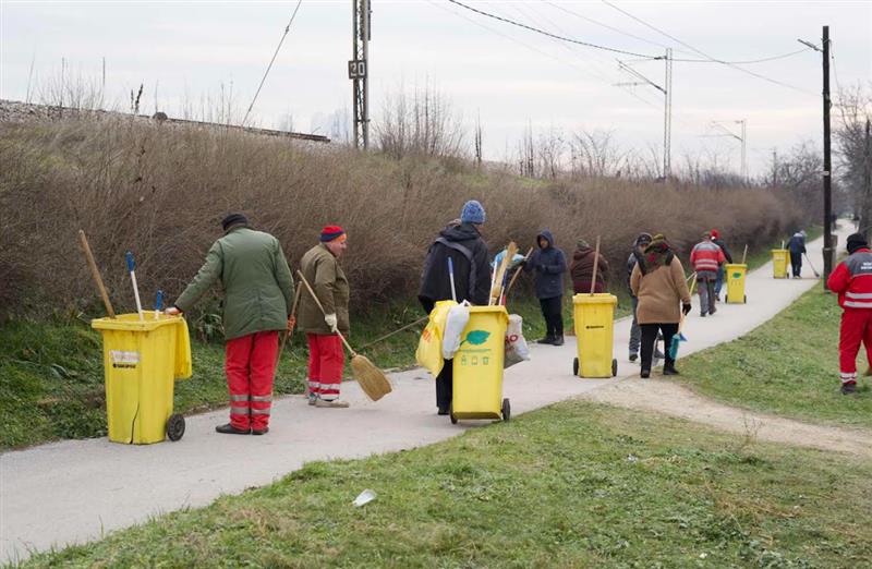 Акција за чистење и уредување на трим-патеката во Кисела Вода