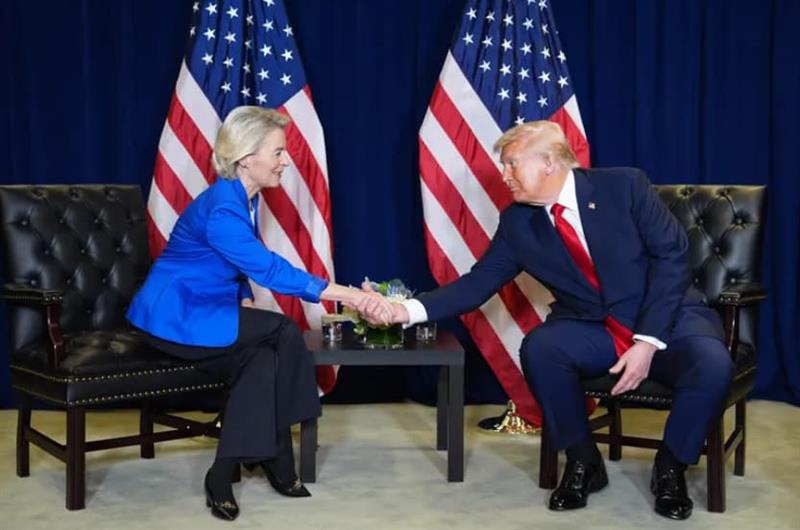Европа му го возвраќа ударот на Трамп: Брисел ќе го суспендира трговскиот договор со САД 
