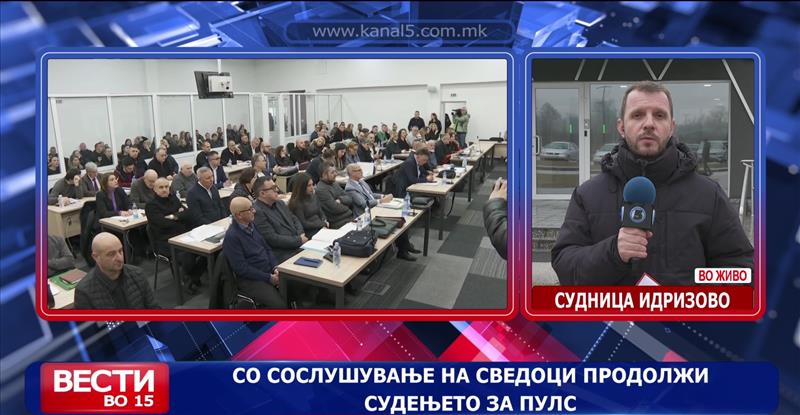 Со сослушување на сведоци продолжи судењето за Пулс