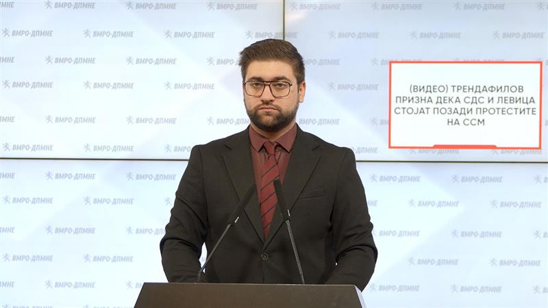 Манасиевски: Трендафилов призна дека СДС и Левица стојат позади протестите на ССМ