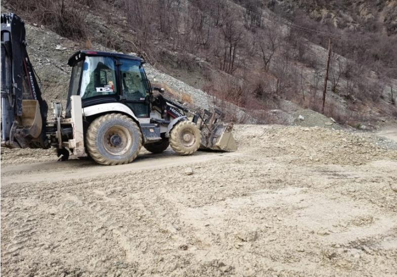 Расчистен патот кон село Видуше, Општина Маврово и Ростуше