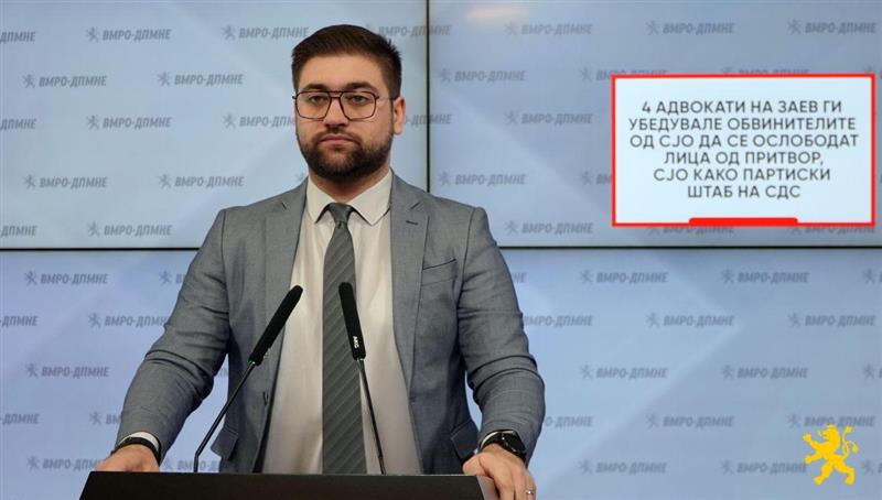 Манасиевски: 4 адвокати на Заев ги убедувале обвинителите од СЈО да се ослободат лица од притвор