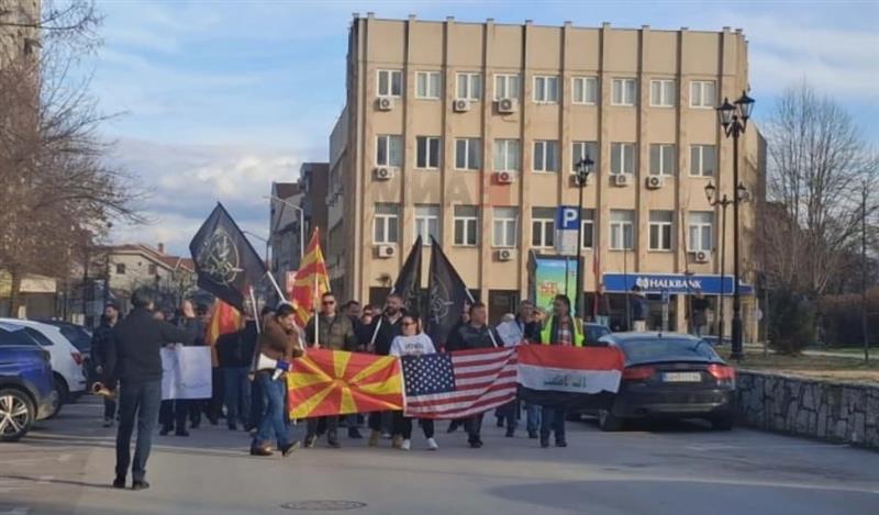 Протестен марш на граѓаните од Куманово кои работеа во Ирак и Авганистан 