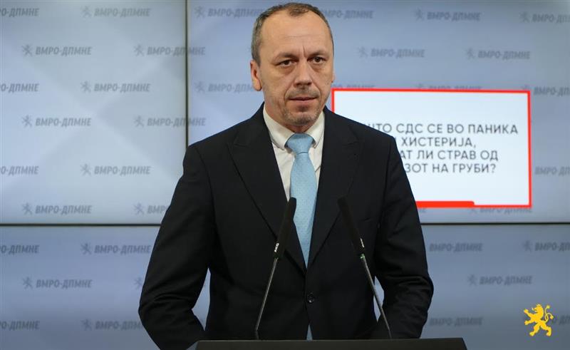 Петрушевски: Зошто СДС се во паника и хистерија, имаат ли страв од исказот на Груби?