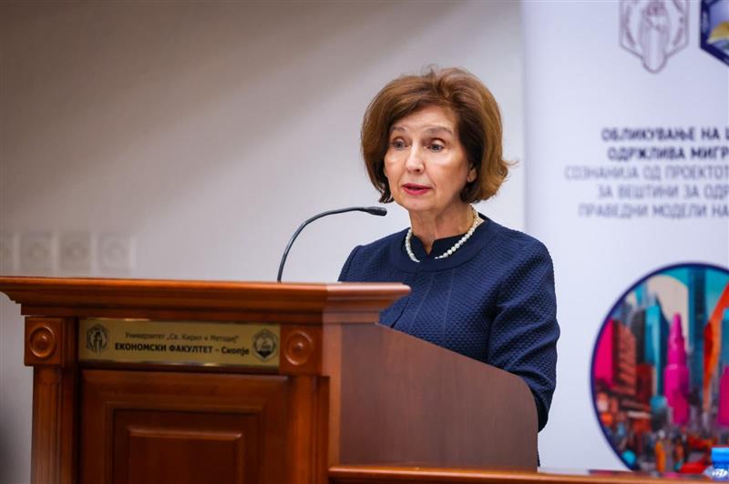 Сиљановска-Давкова на презентација на проектот Skills4Justice: „Извозот на мозоци“ остава длабоки лузни