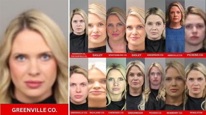 Газдарица на бутик е апсена 15 пати од почетокот на годинава- нејзините полициски фотографии се хит 